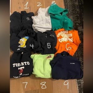 Lot of 9 Sweaters